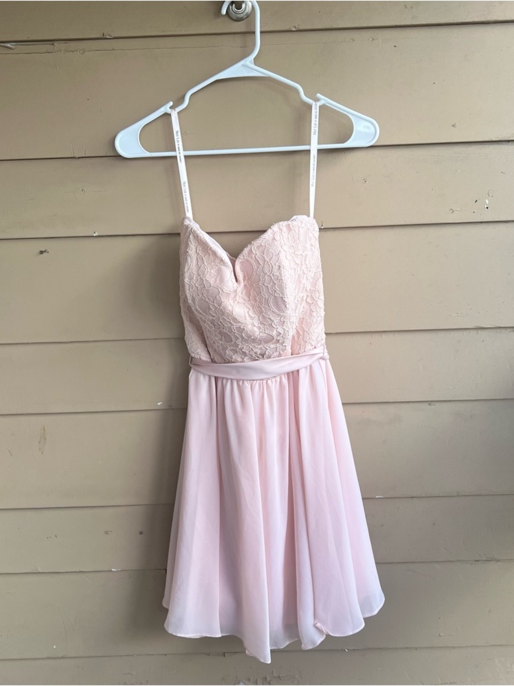 Morilee by Madeline Gardner Light Pink Strapless Mini Party Dress Size 4
